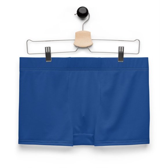 Plain Deep Blue Men's Boxer Briefs (Customizable) - Picture 1 of 2